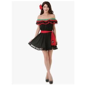 Hauntlook Spicy Senorita Women's Halloween Costume - Salsa Dancer Dress Small